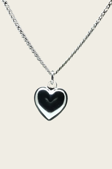 Zilveren Hart ketting hanger - klein