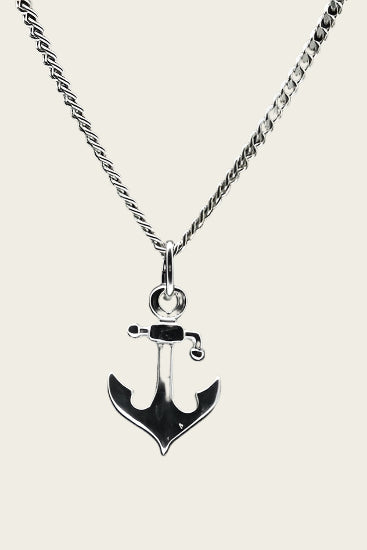Zilveren Anker ketting hanger