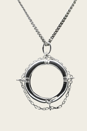 Zilveren Reddingsboei ketting hanger