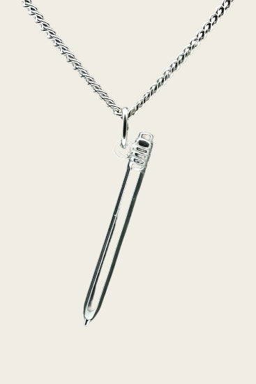 Zilveren Vulpotlood - Kraspen ketting hanger