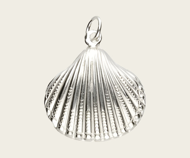 Silver Shell Necklace Pendant