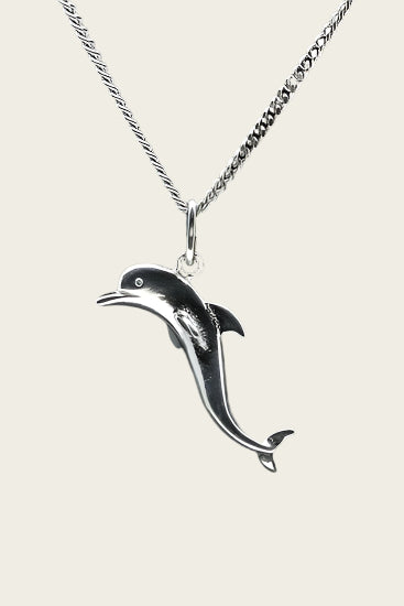 Silver Dolphin Necklace Pendant - 2