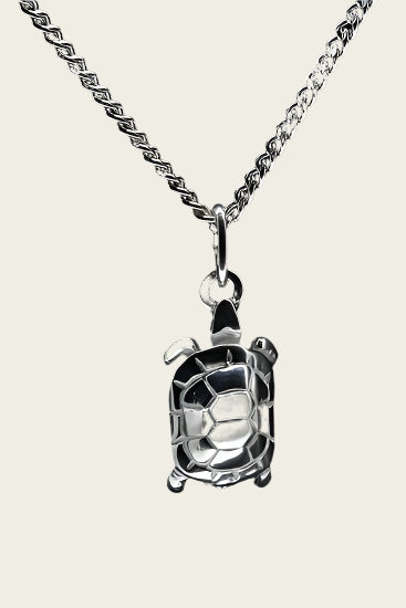 Zilveren Schildpad ketting hanger