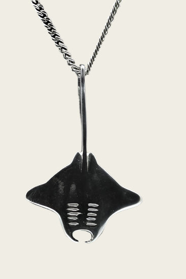 Zilveren Rog ketting hanger
