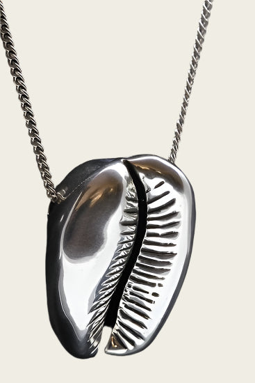 Zilveren Slakkenhuis kauri ketting hanger