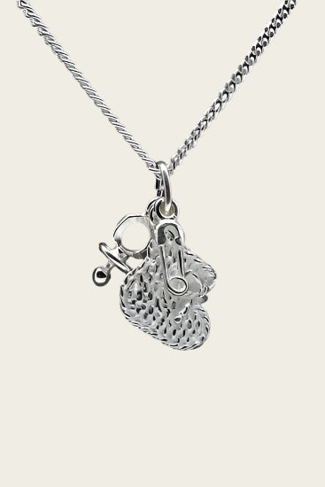 Zilveren Babysetje ketting hanger
