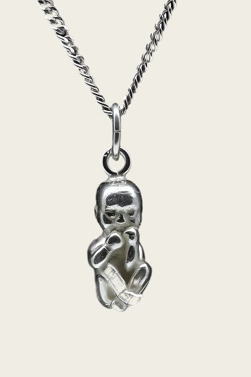 Zilveren Baby ketting hanger