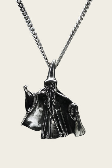 Silver Wizard Necklace Pendant