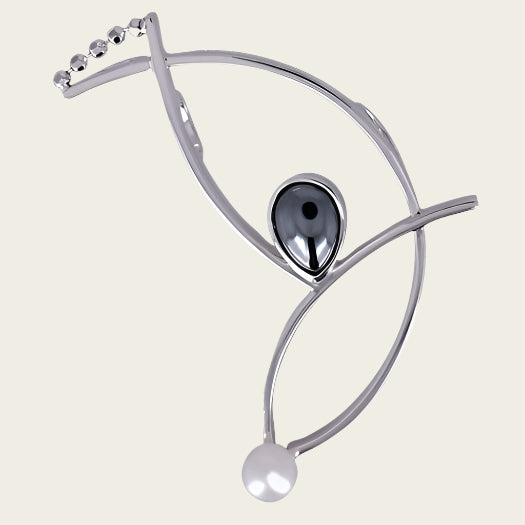 Zilveren Sterrenbeeld ketting hanger - design Vissen