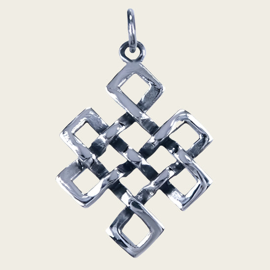 Silver Endless Knot Necklace Pendant