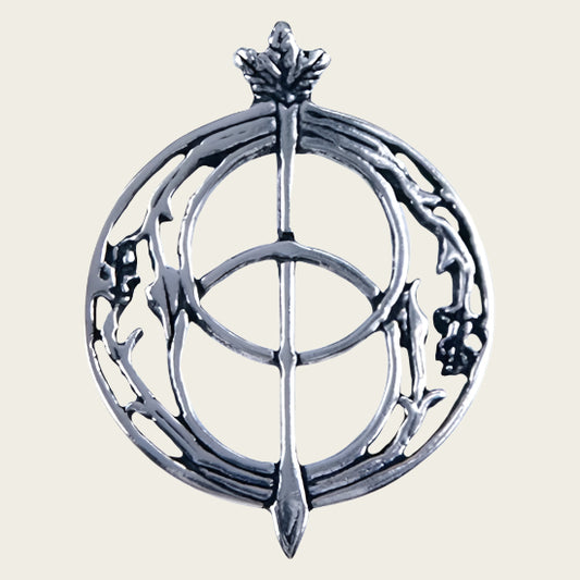Zilveren Chalice well ketting hanger