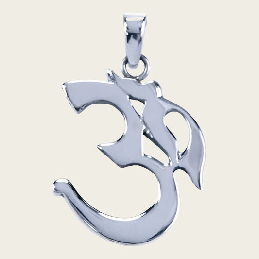 Zilveren Aum ketting hanger