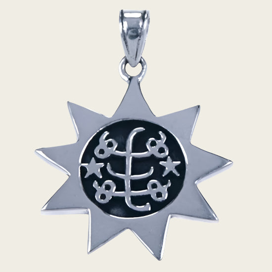 Silver Ring Stone Necklace Pendant