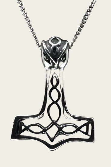 Zilveren Hamer van Thor - 1 ketting hanger