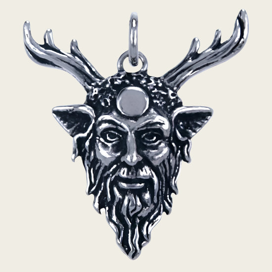 Zilveren Cernunnos ketting hanger