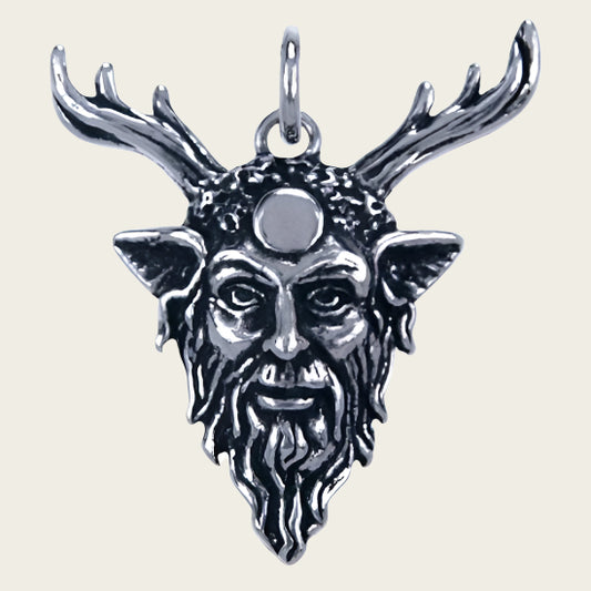 Zilveren Cernunnos ketting hanger