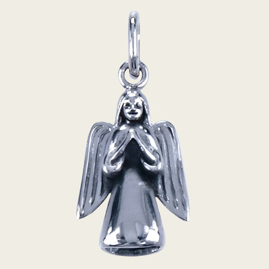 Zilveren Engel ketting hanger - 2