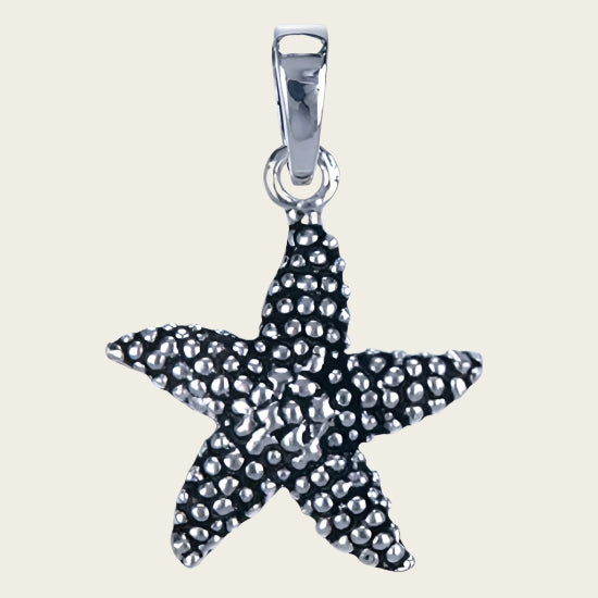 Silver Starfish small necklace pendant