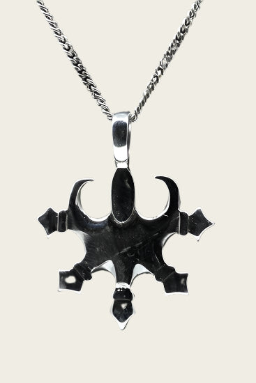 Zilveren Tribal 6 ketting hanger