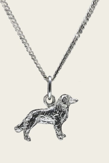 Zilveren Markiesje ketting hanger - klein