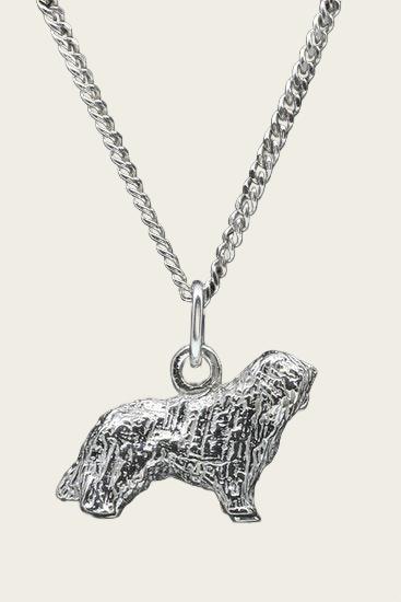 Zilveren Bergamaso ketting hanger - groot