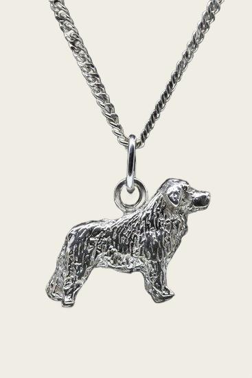 Silver Podhalanski Owczarek Necklace Pendant - Large