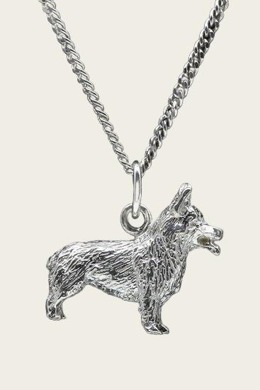 Zilveren Vastgotaspets - Zweedse valhund ketting hanger - groot