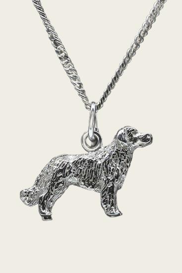 Zilveren Markiesje ketting hanger - groot