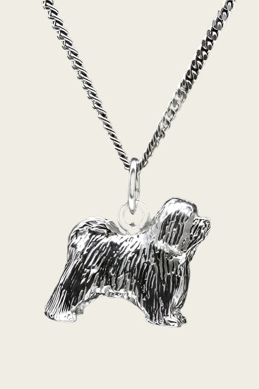 Zilveren Havanais ketting hanger - groot