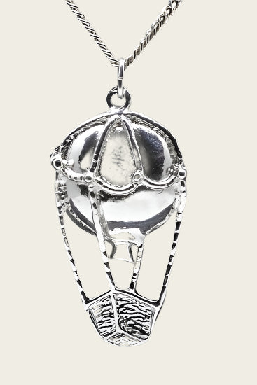 Zilveren Luchtballon ketting hanger