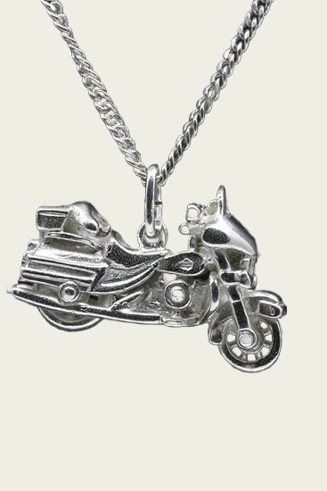 Zilveren Amerikaanse motor Electra glide ketting hanger