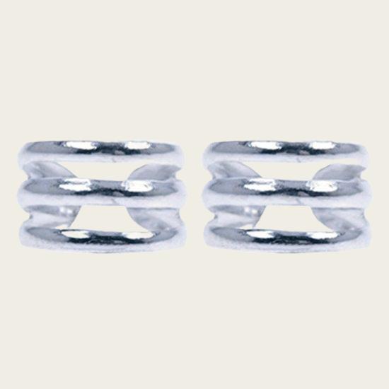 Silver 3 Ring Ear Clip