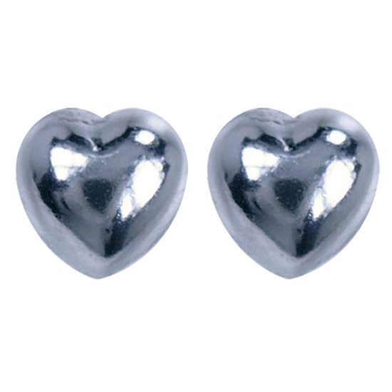 Silver Heart Stud Earrings Ear Studs