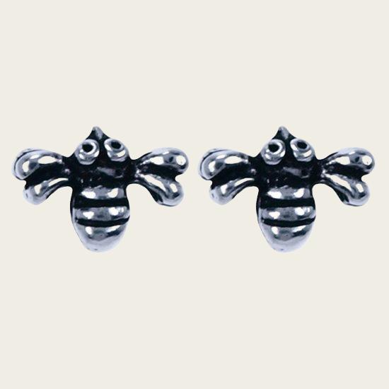Silver Bee Stud Earrings Ear Studs