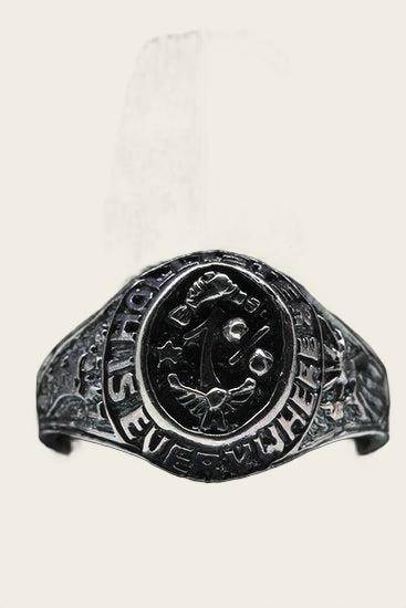 Silver Hollister 1% ring