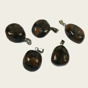 Andalusiet edelsteen ketting hanger rvs