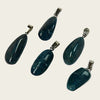 Apatite gemstone necklace pendant stainless steel
