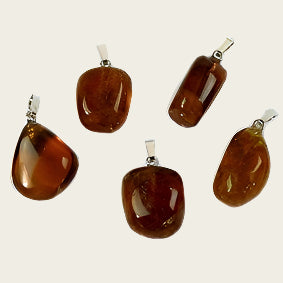 Calciet honing edelsteen ketting hanger rvs