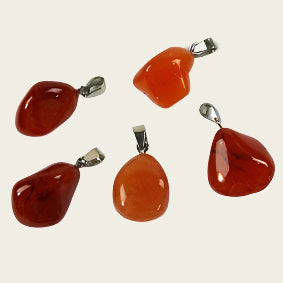 Carneool edelsteen ketting hanger rvs
