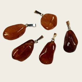 Hessoniet edelsteen ketting hanger rvs