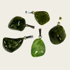 Indocraas edelsteen ketting hanger rvs