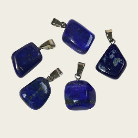 Lapis Lazuli edelsteen ketting hanger rvs