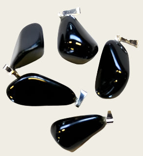 Obsidiaan regenboog edelsteen ketting hanger rvs