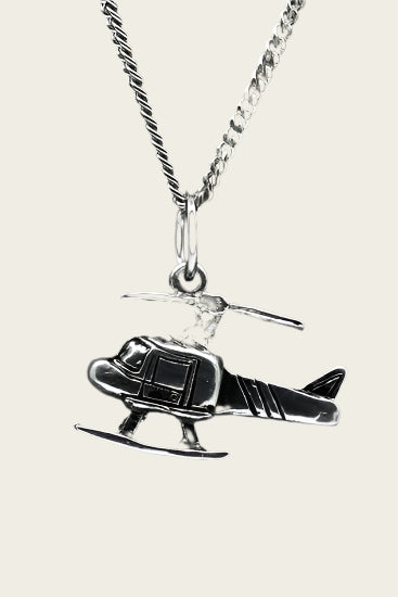 Tinnen Helicopter ketting hanger