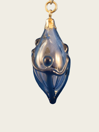Parfum ketting hanger Together in glas handgeblazen
