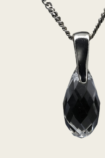 Swarovski kristal Briolette helder ketting hanger - klein