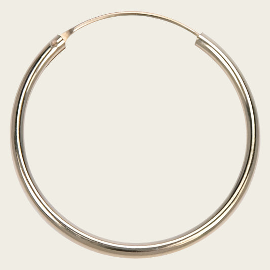 Silver Earrings 50 mm - gold plated