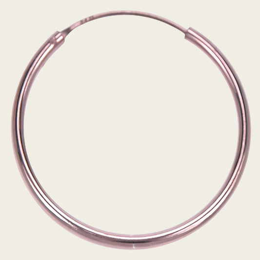 Silver Earrings 60 mm - rose gold plated