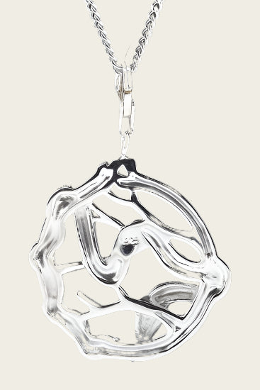 Silver Snake in branch pendant and/or charm
