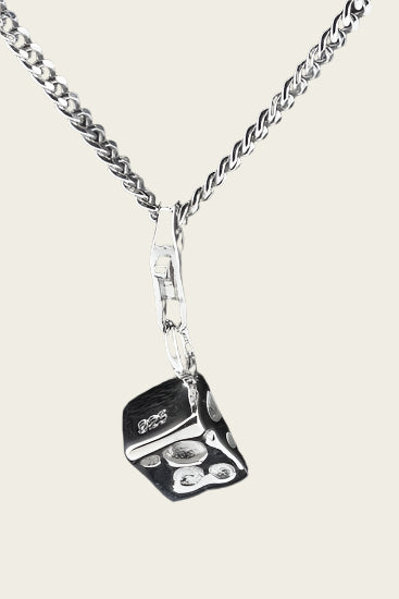 Silver Cheese Cube Pendant and/or Charm